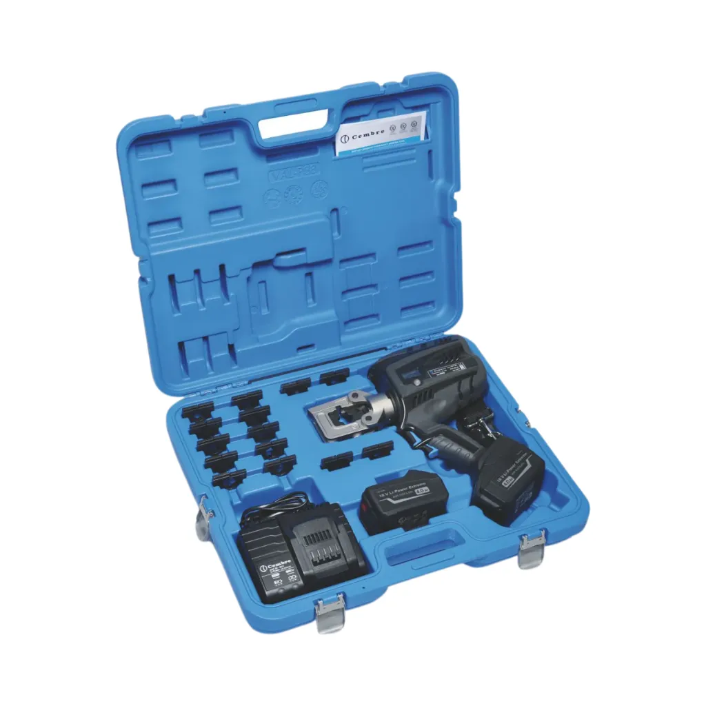 Cembre B500 Battery Powered Hydraulic Crimping Tool 63 kN With  Openable Closed Head For Electric Connectors Up To 300 mm