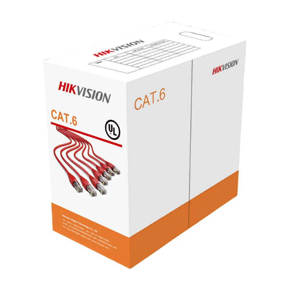 Hikvision UTP CAT6 305 meters Core Diameter 0.565 mm Solid Copper CM