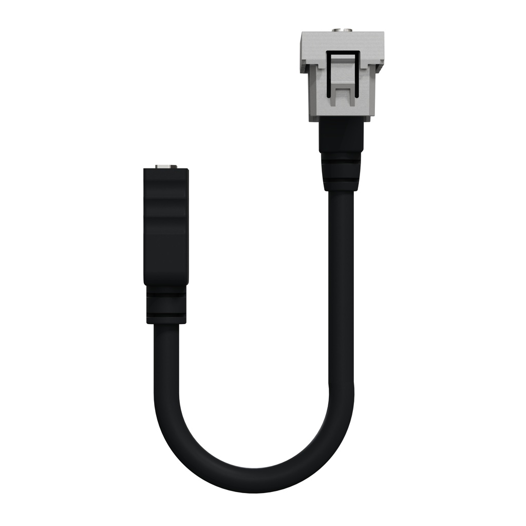 Schneider Electric New Unica - HDMI Connector Prewired - 1 Module - Aluminum 