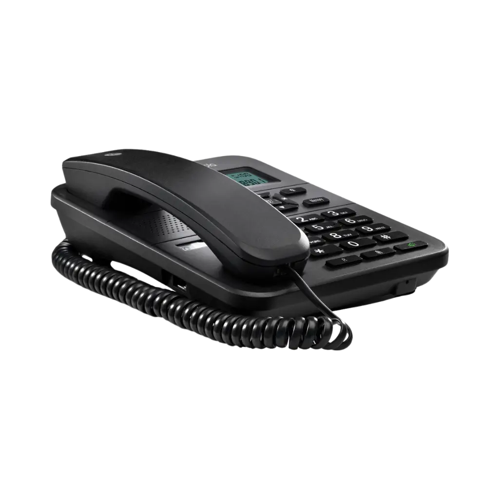 Motorola Corded Telephone, A Large Display With Caller ID