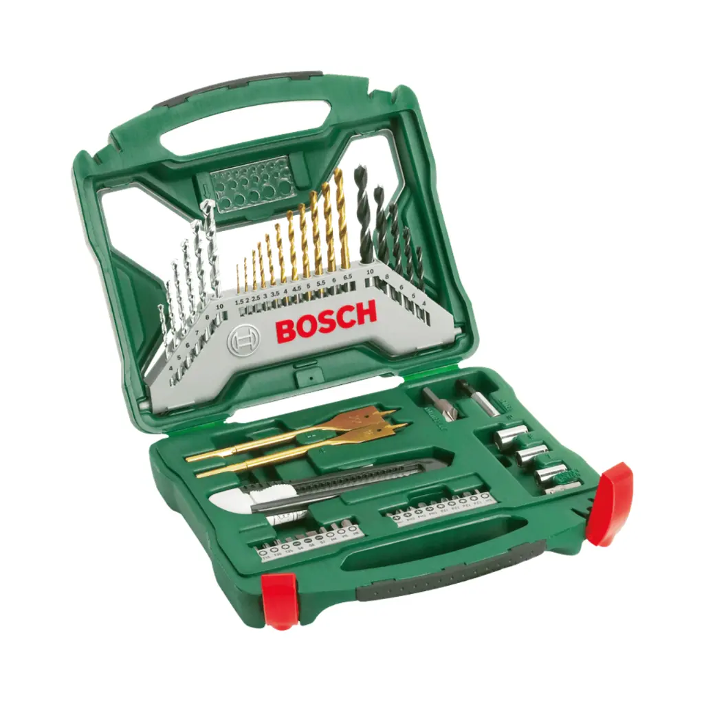 Bosch X-Line Drill- and Screwdriver Bit Set TiN-Coated 50 Pieces