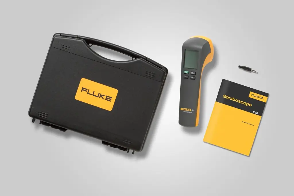 Fluke 820-2 LED Stroboscope, Non-Contact Rotating Speed, Tachometer