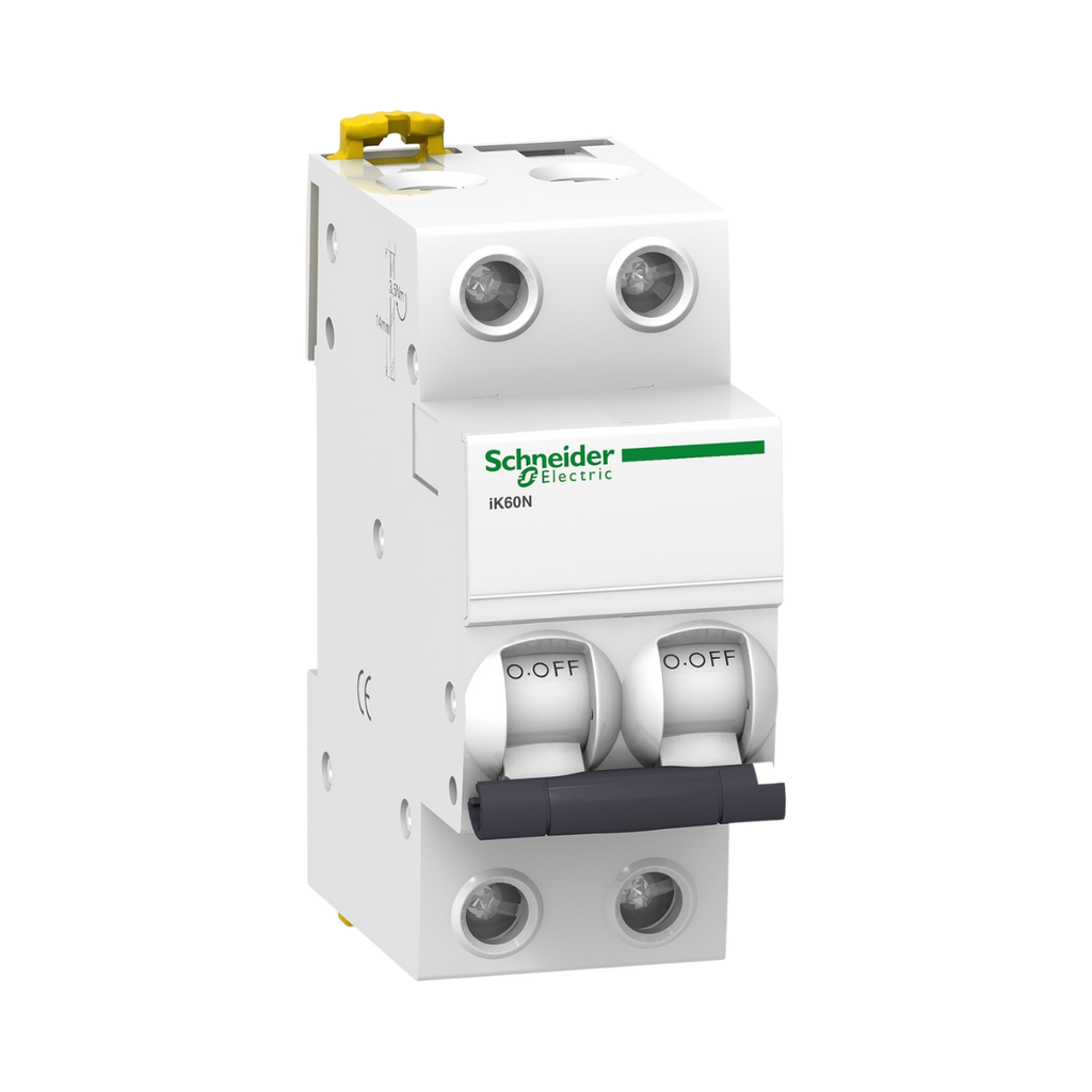 [A9K24206] Schneider Electric Miniature Circuit-Breaker, Acti9 iK60N, 2P, 6 A, C Curve, 6000 A (IEC 60898-1)