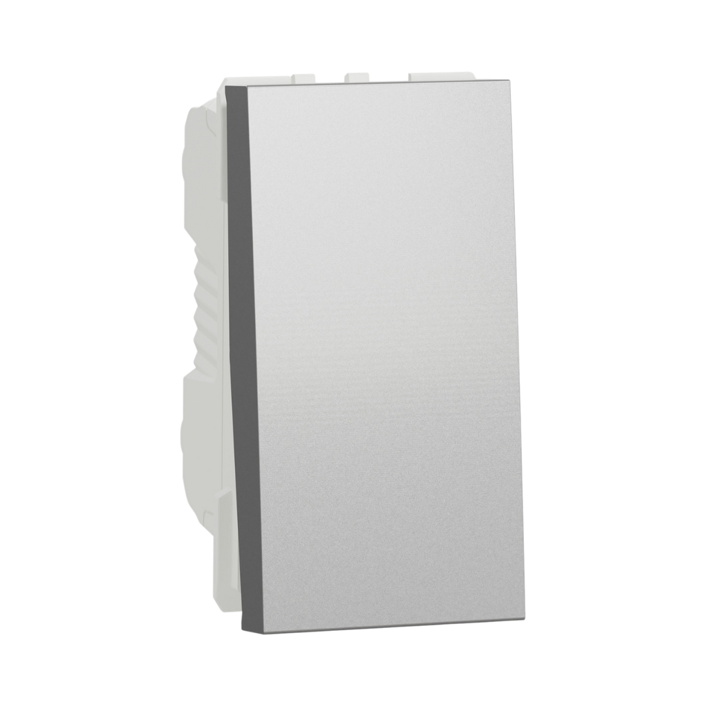 [NU316130] Schneider Electric Switch, New Unica, 1-Pole 1-Way, 16AX, 1 Module, Aluminum