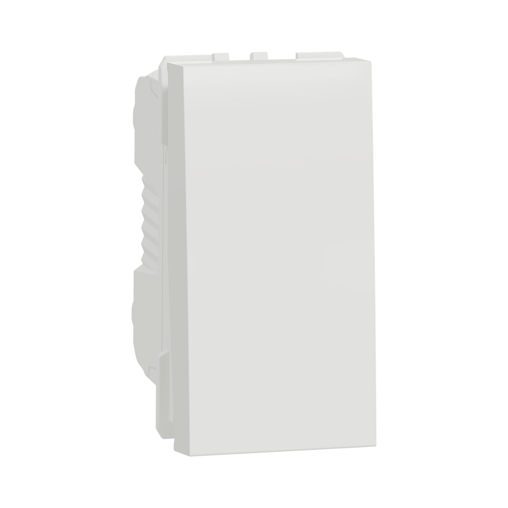 [NU316318] Schneider Electric Switch, New Unica, Mechanism, 1-Pole 2-way, 16AX, 1 Module, Screw Terminals, Untreated, IP4X, White 