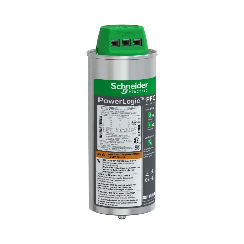 Schneider Electric Heavy Duty PowerLogic PFC Capacitor, 15/18 kvar - 400 V - 50/60Hz