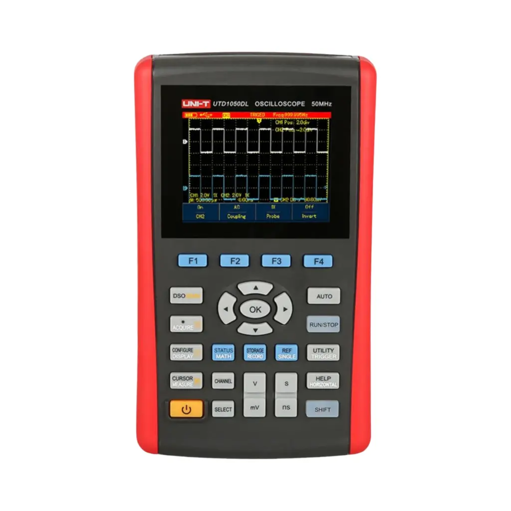 [UTD1025DL] جهاز راسم الذبذبات واهتزاز الاشارة 25 ميجا هرتز 2 قناه بشاشه 3.5 بوصه يونى تى