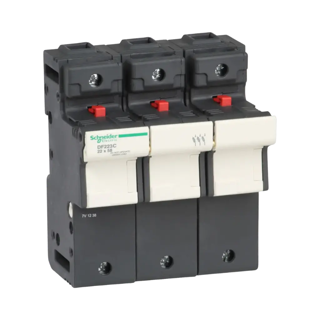 Schneider Electric Fuse Carrier, TeSys DF, 3P, 125A, 690VAC, Fuse Size 22x58mm 