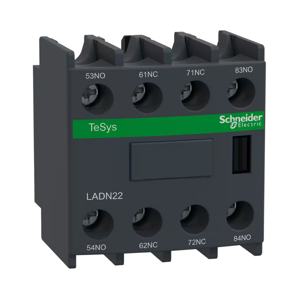 Schneider Electric Auxiliary Contact Block, TeSys Deca, 2NO+2NC, Front Mounting, Screw Clamp Terminals 