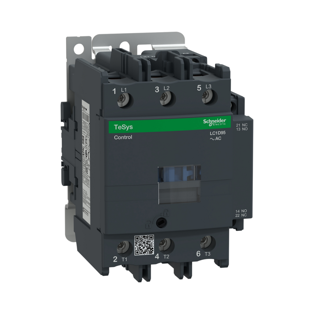 Schneider Electric Contactor, TeSys Deca, 3P(3NO), AC-3/AC-3e, <=440V, 95A, 380V AC 50/60Hz Coil, Screw Clamp Terminals 