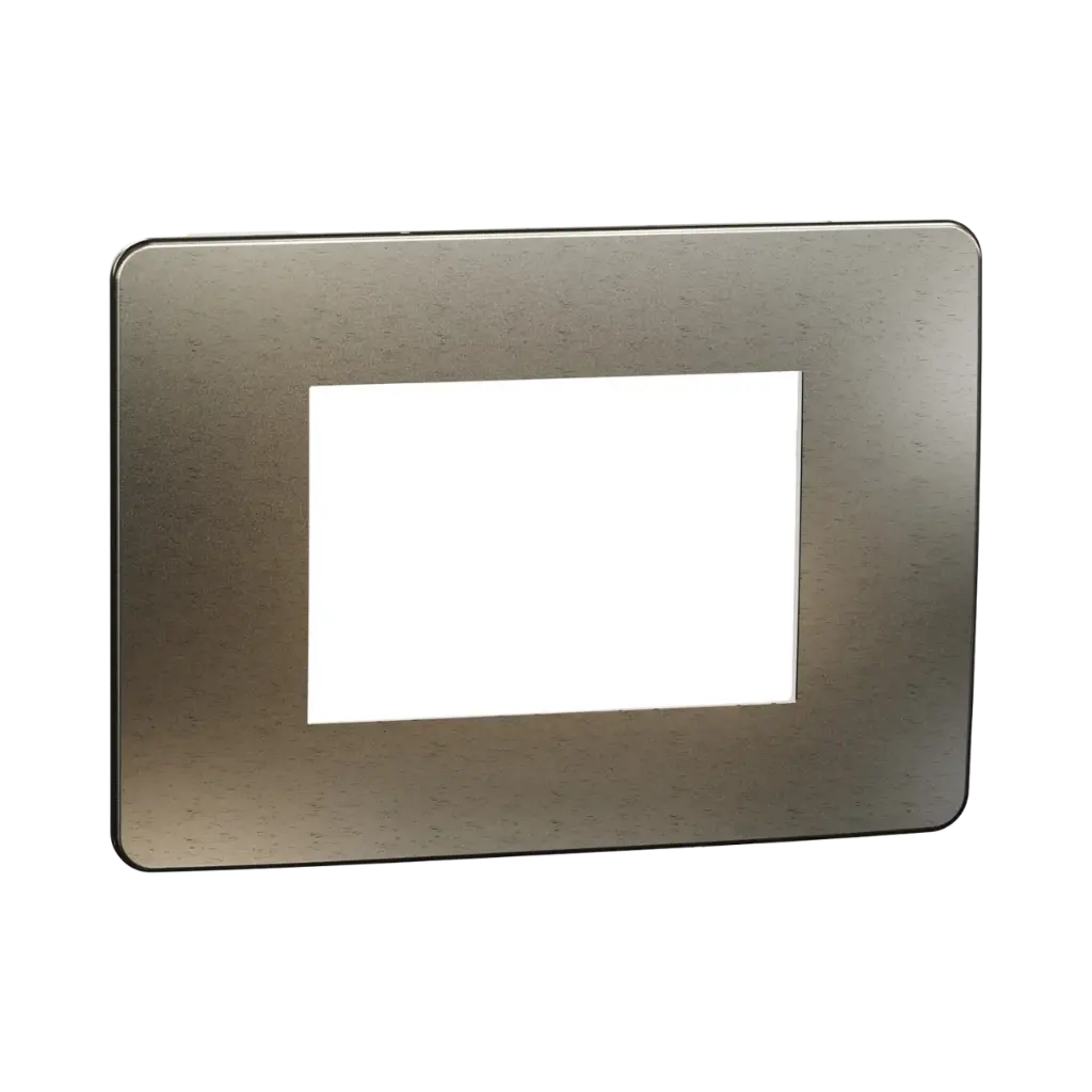 [NU270351M] Schneider Electric Cover Frame, New Unica, 1 Gang, 3 Modules, Bronze and Beige