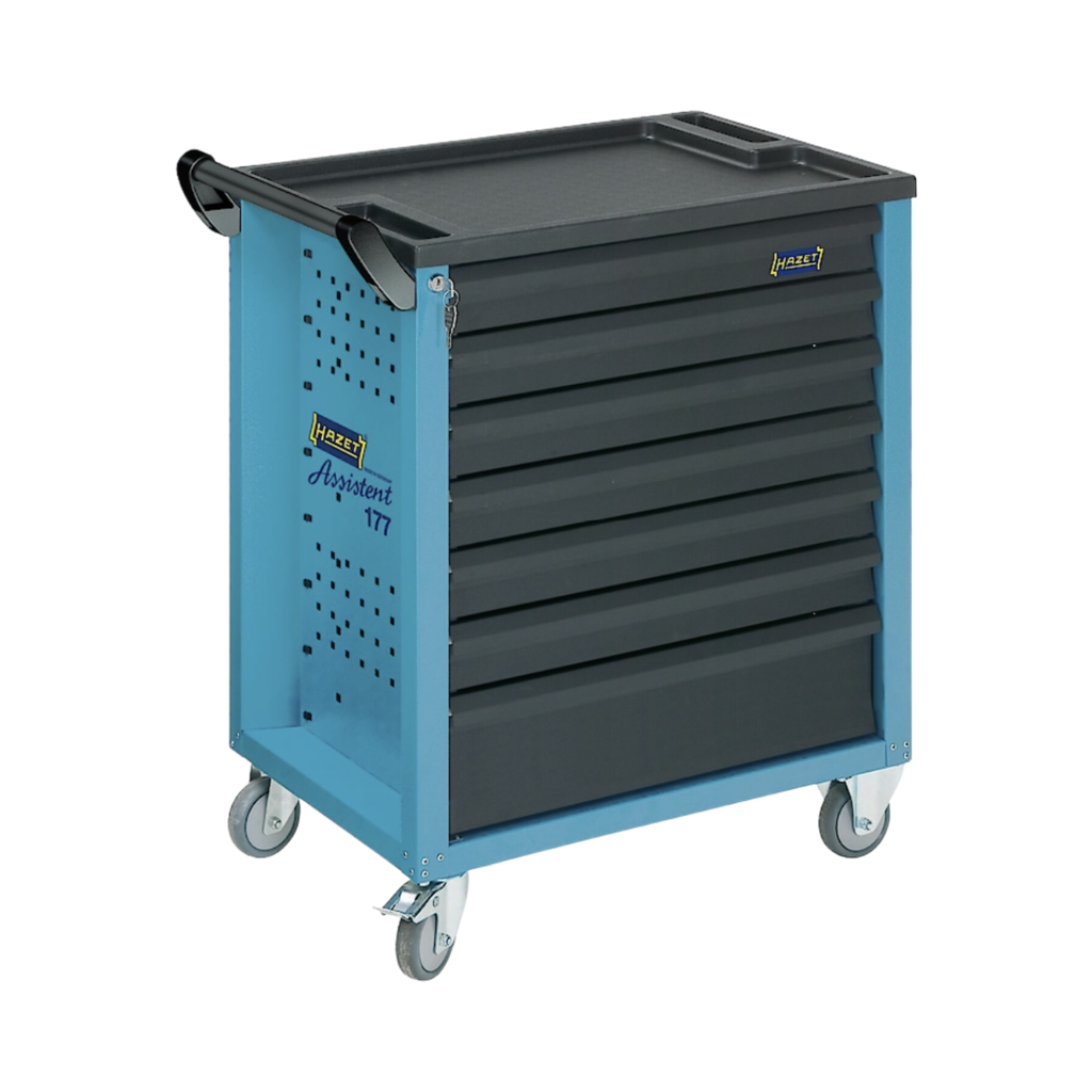 [177-7] Hazet Tool Trolley Assistent With Assortment Empty 7 Drawers