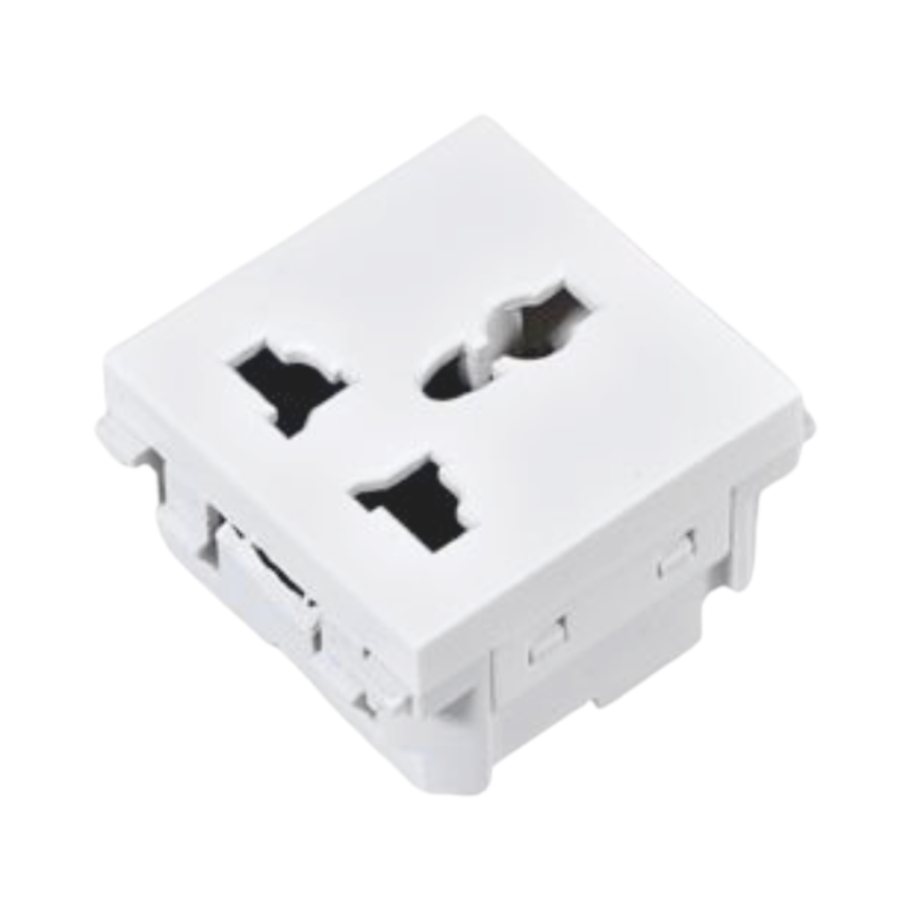 Venus Universal Socket With Earth J-Venus White J16ES