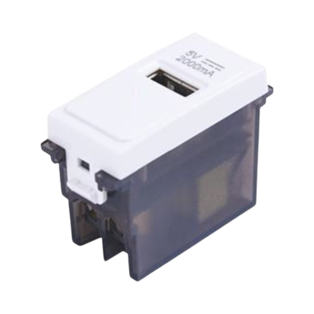 فينوس بريزة يو اس بى 1 امبير 1 مخرج لون ابيض جى فينوس