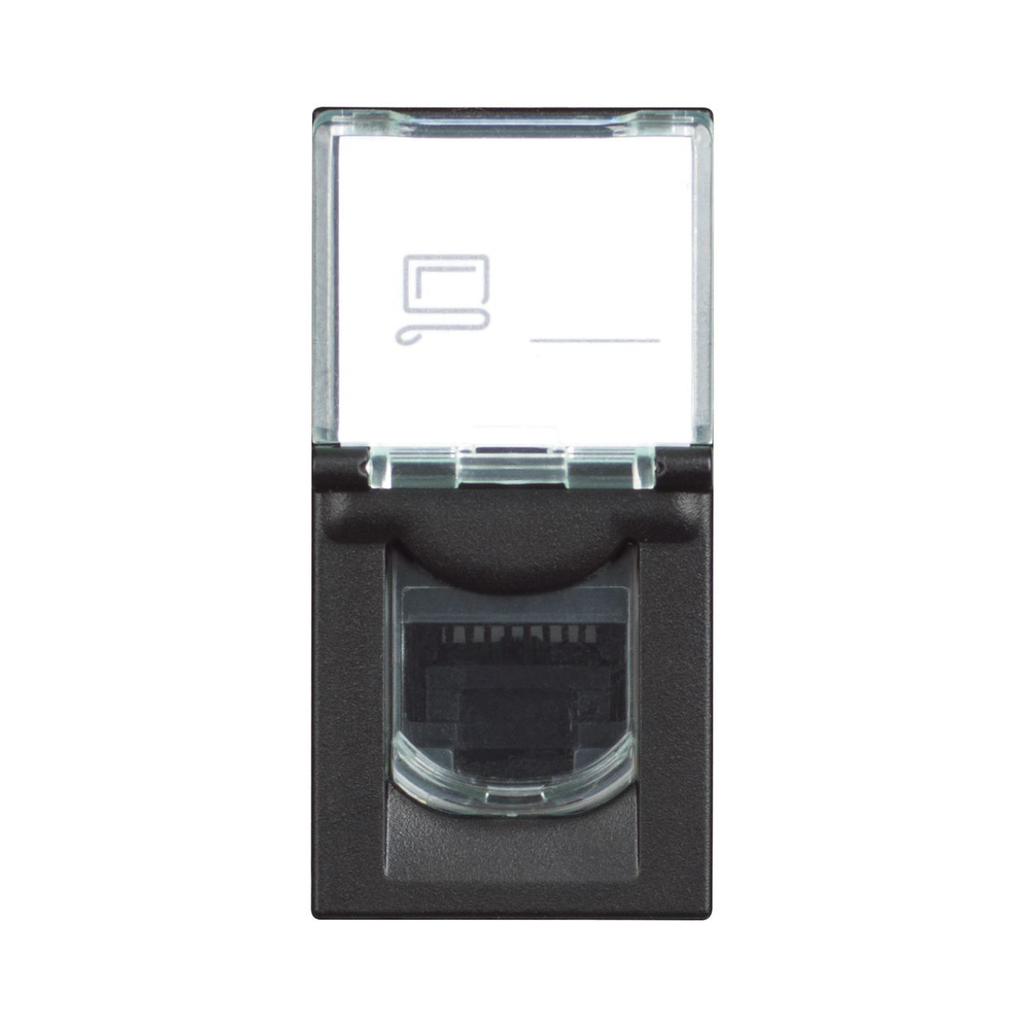 [RG4279C6] Bticino Classia RJ45 Toolless UTP Cat6 - 1 Module - Black 