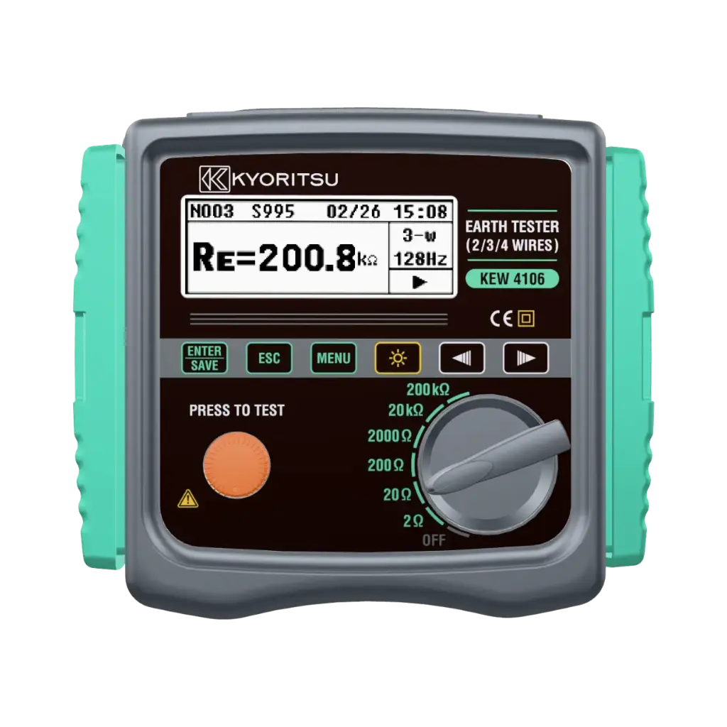 [4106] Kyoritsu Earth Resistance & Resistivity Tester From 0.001 Ω to 200 kΩ