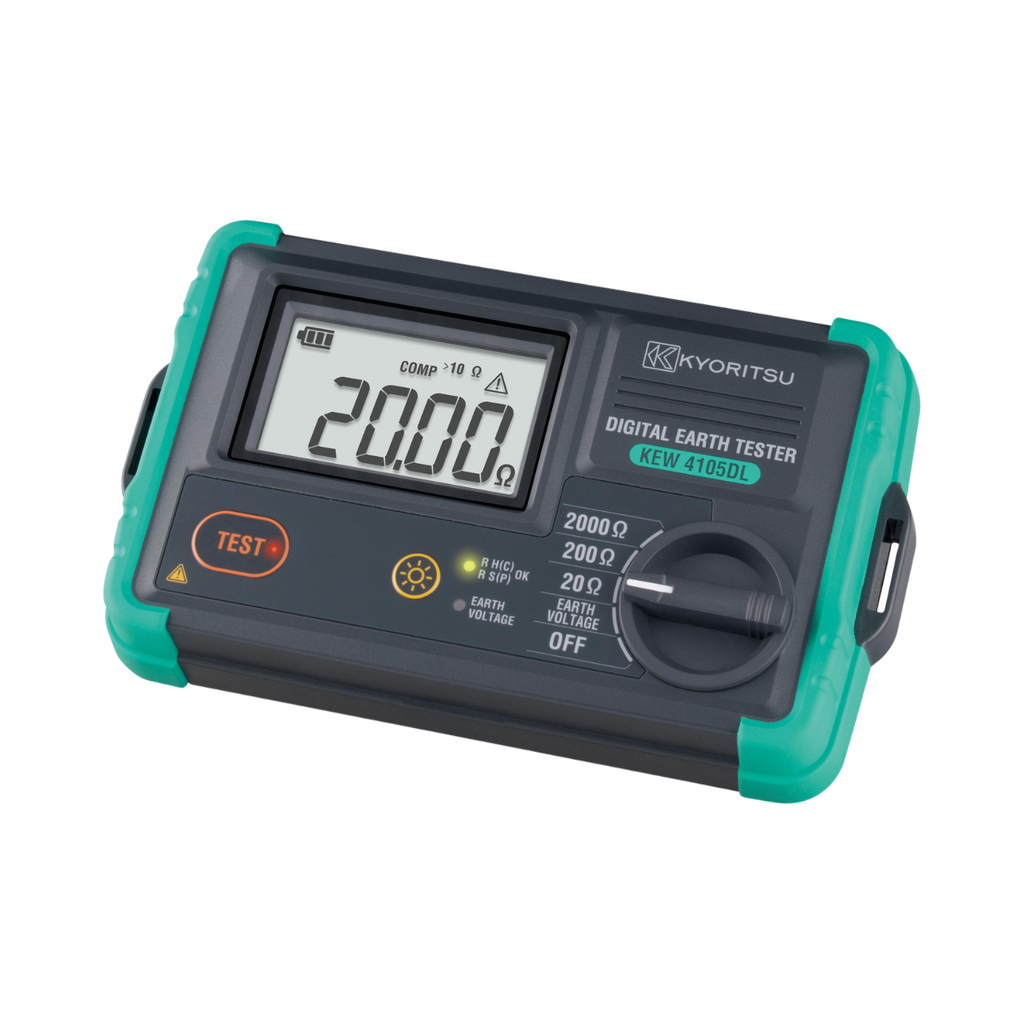 [4015DL] Kyoritsu Dust & Waterproof Earth Resistance Tester 0.01-2000Ω + Cable Reel Set 