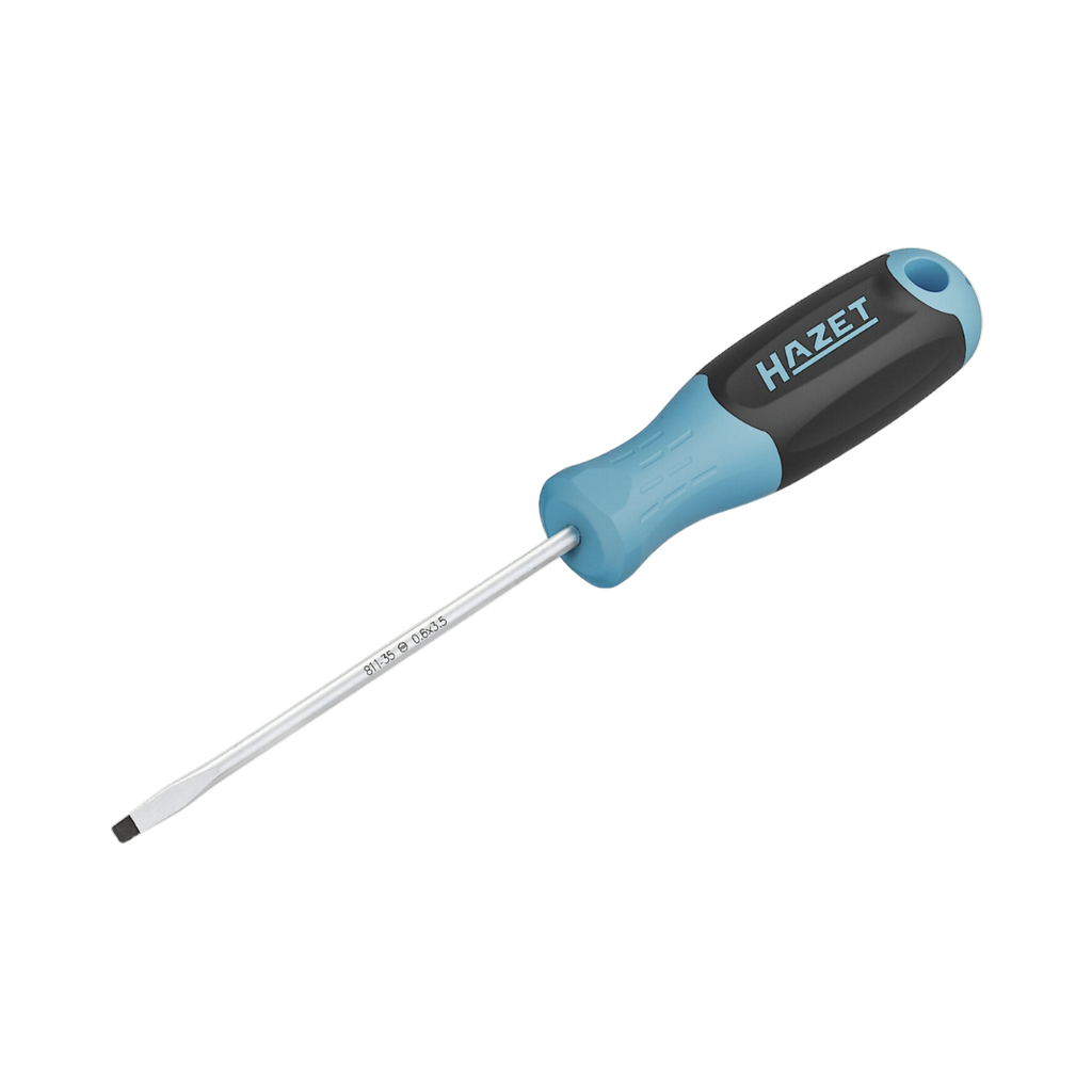 [811-35] Hazet Screwdriver Size 0.6 x 3.5 mm ∙ Slot Profile 