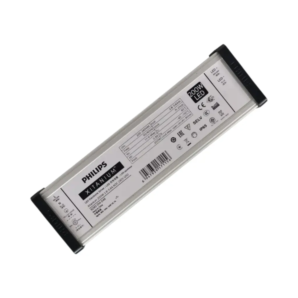 [9290014046] Philips Xitanium Outdoor LV LED Drivers Adjustable Current Independent 200W 2.8-5.6A AOC 230V I250