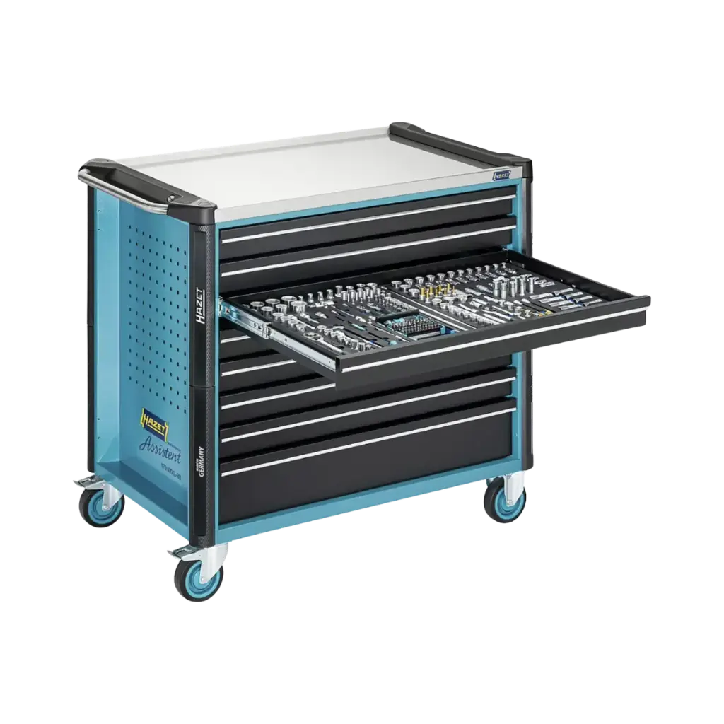 [179NXXL-8D/619] Hazet Tool Trolley Assistent i 179NXXLD Assortment 619 Pieces 8 Drawers 