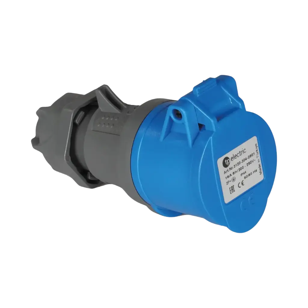 [3120-304-0901] TP Electric Connector Socket Outlet 16A 3P IP44