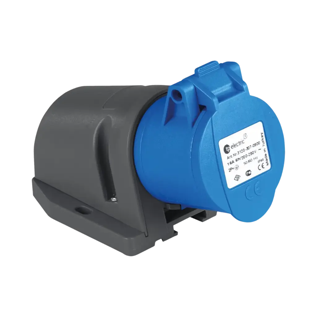 [3124-307-0900] TP Electric Surface Mount Socket Outlet 32A 3P IP44