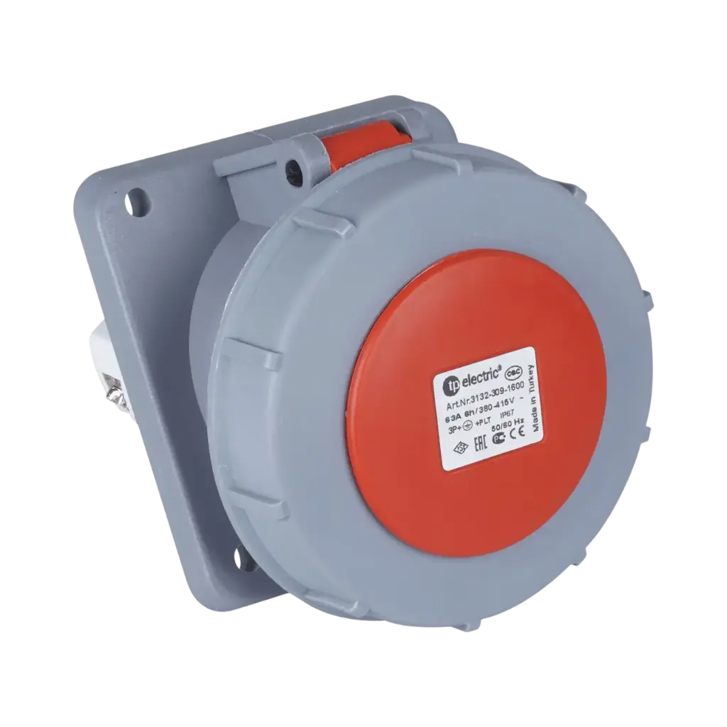 [3134-309-1600] بريزة داخلى 5 بول 63 امبير تى بى اليكتريك