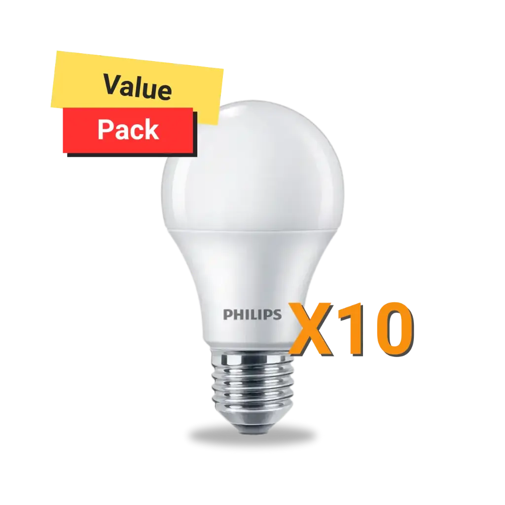 Philips Led Bulb 11w, E27 - 10 Pieces Value Pack