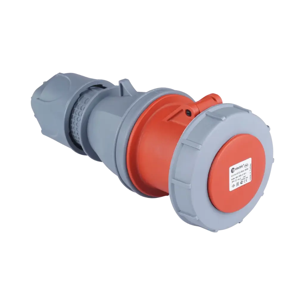 [3132-304-1600] TP Electric Connector Socket Outlet 63A 4 Poles Ip67