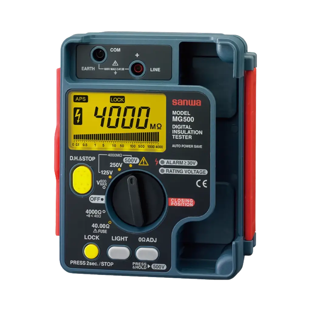 [MG500] Sanwa Insulation Tester Dustproof, Splashproof IP54 4000MΩ