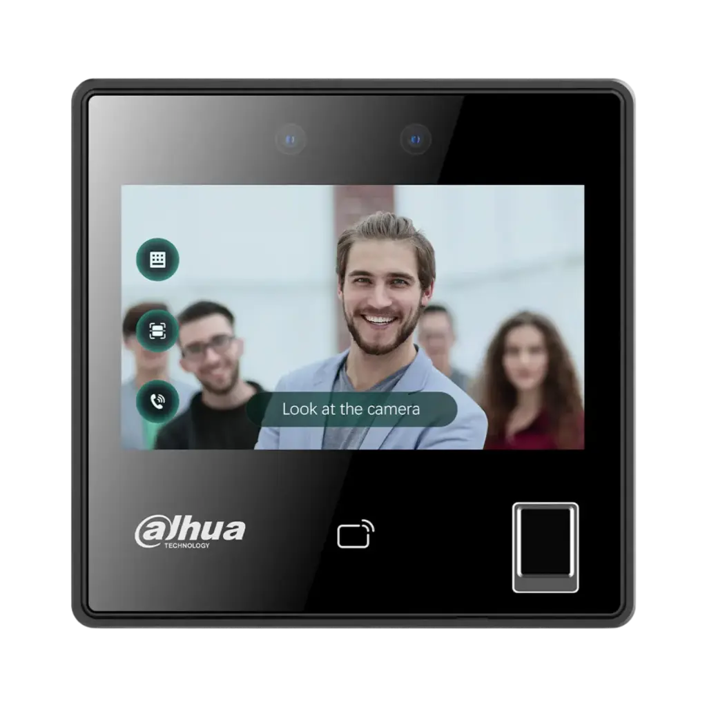 [ASI3214A-W] اكسس كنترول يعمل ببصمة الاصبع وبصمة الوجه بشاشة 4.3 بوصه حتى 3000 مستخدم داهوا