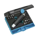 Hazet Impact Bit Screwdriver Set 23-pieces, 5-10 PH2-PH4, T30-T50, 5/16 Inch Solid, Cross Recess Profile PH, Inside Hexagon TORX® Profile, Slot Profile