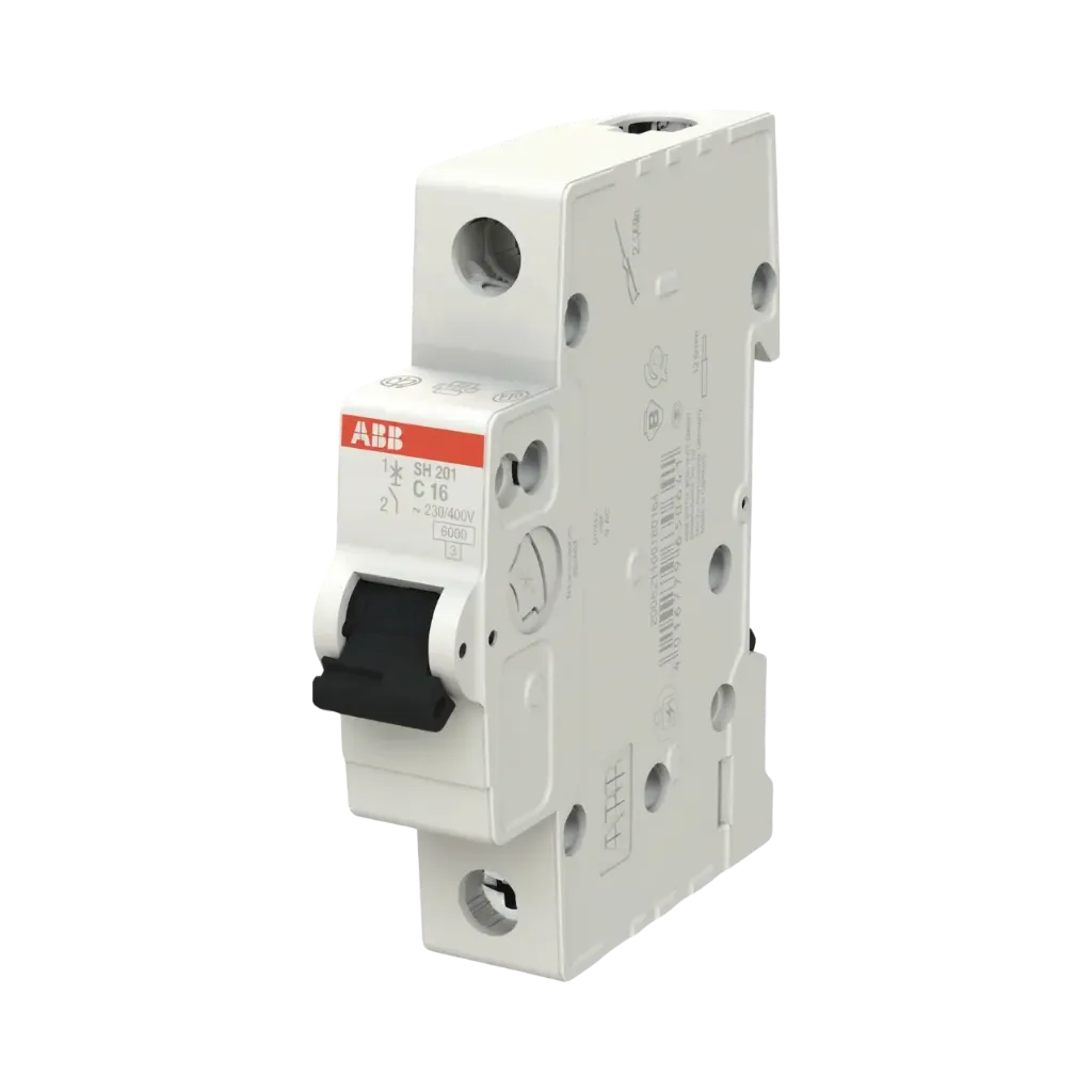 ABB Miniature Circuit Breaker SH201-C 20 1P, 20 (AC) 6 kA
