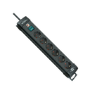 Brennenstuhl Premium-Line Extension Lead 6-way Black 3m H05VV-F 3G1.5