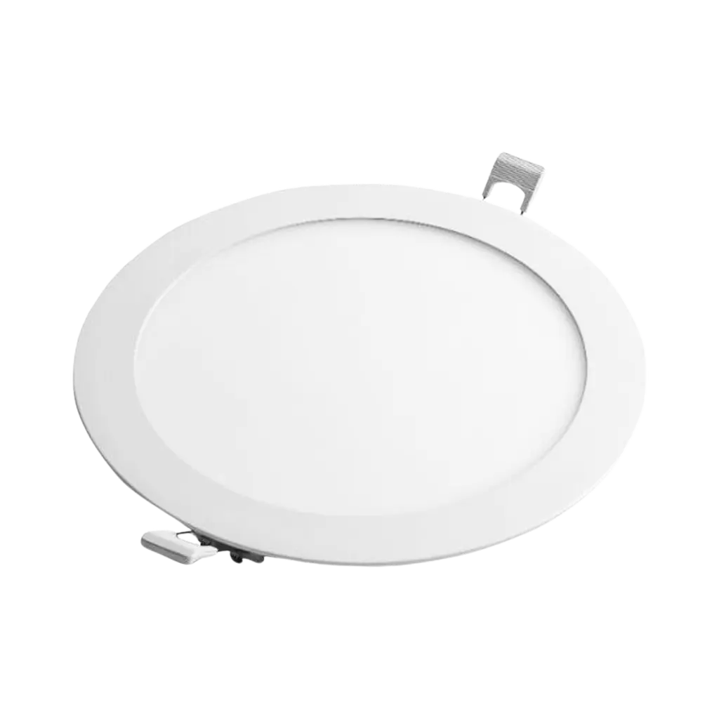 elios Led Recessed Round Downlight Panel 9w Plastic