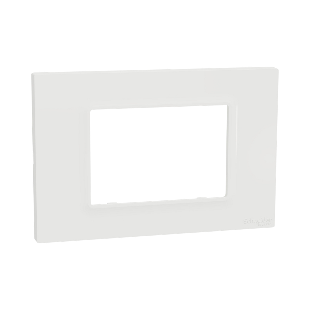 [M3TB03_WE] وش بلاستيك 3 فتحه ابيض ميلوز شنايدر اليكتريك