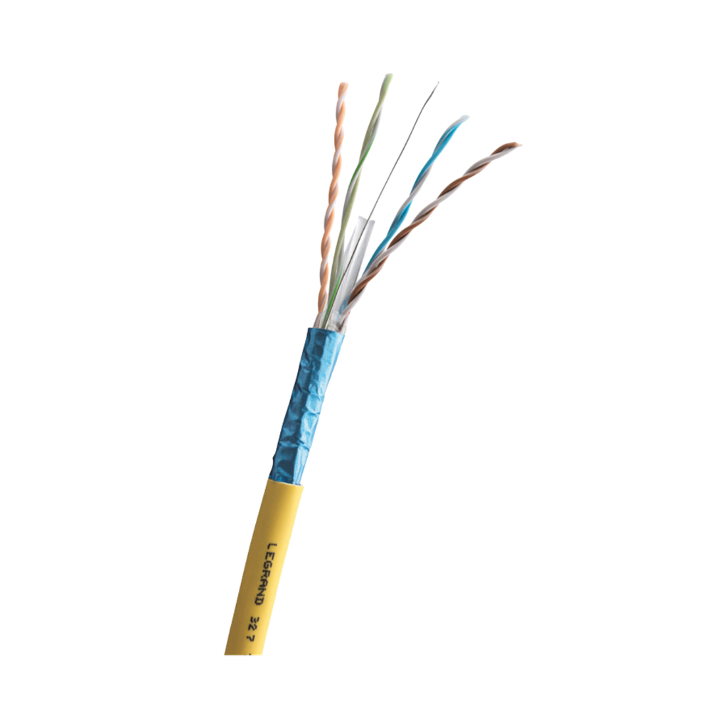 [0 327 78] Legrand Cable Category 6A F/UTP 4 Pairs LSZH Euroclass Dca 500 Meters Yellow