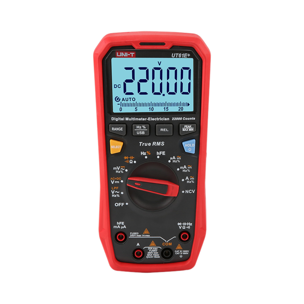 [UT61E+] Uni-T True RMS Digital Multimeter 1000v AC/DC 22000 Display Count